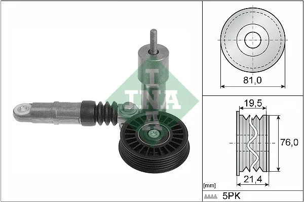 Feszítőkar, Hosszbordás Szíj - Schaeffler INA (534001410)