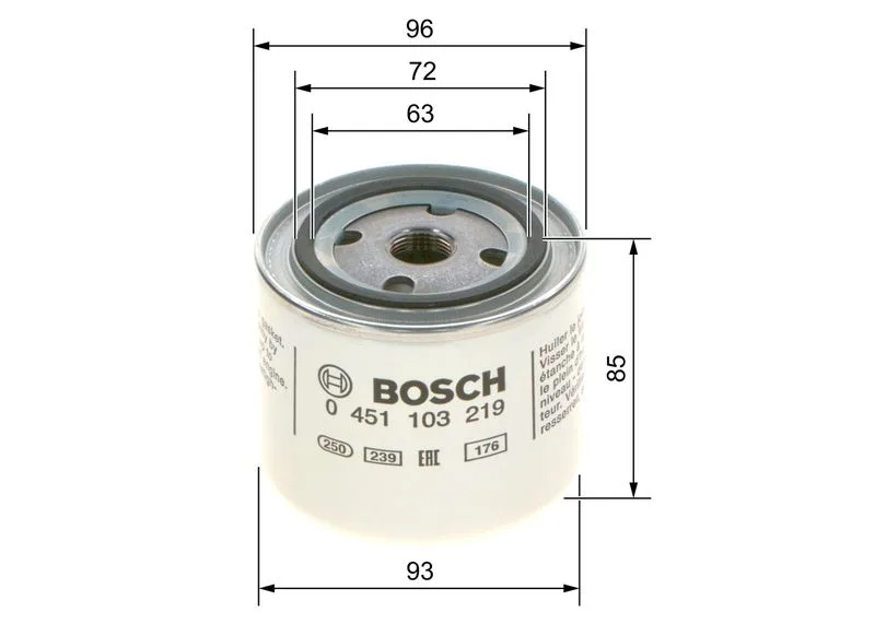 Olajszűrő - BOSCH (0451103219)