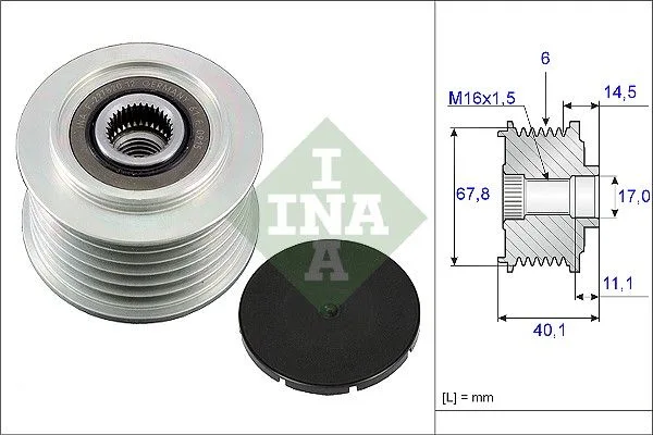 Generátor Szabadonfutó - Schaeffler INA (535005210)