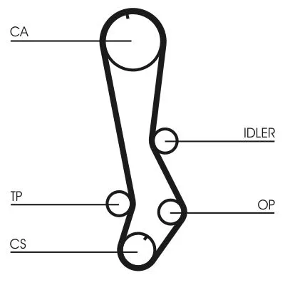 Fogasszíj - CONTINENTAL CTAM (CT876)