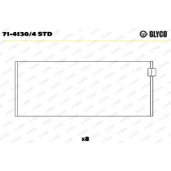 Hajtókar. Csap. Fiat 2,5-2,8D/Td - GLYCO (71-4130/4 STD)