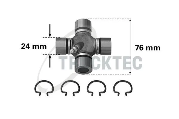 Csukló, Hosszanti Tengely - TRUCKTEC AUTOMOTIVE (02.34.017)