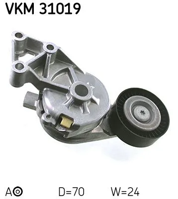 Feszítőgörgő, Hosszbordás Szíj - SKF (VKM31019)