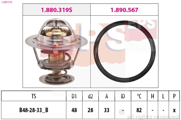 Termosztát, Hűtőfolyadék - EPS (1-880-319)