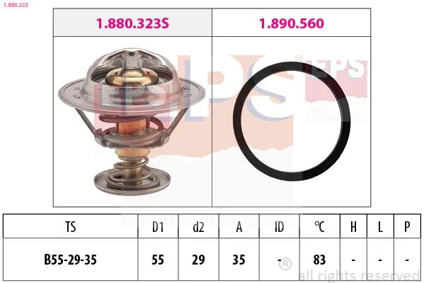 Termosztát, Hűtőfolyadék - EPS (1-880-323)
