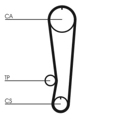 Fogasszíj - CONTINENTAL CTAM (CT808)