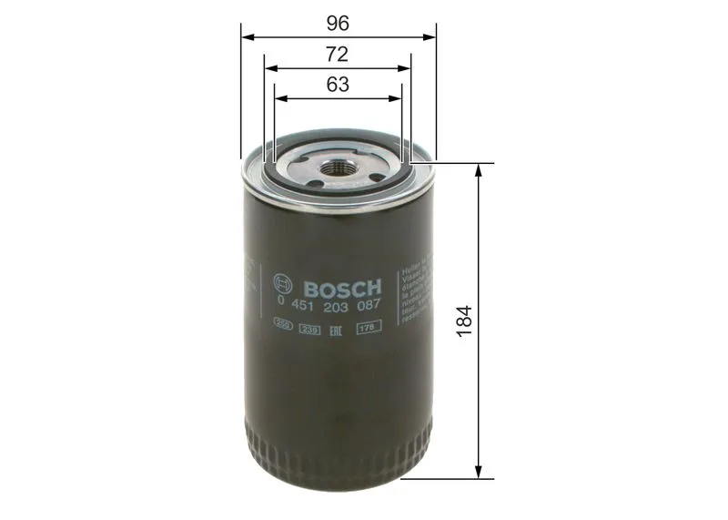 Olajszűrő - BOSCH (0451203087)