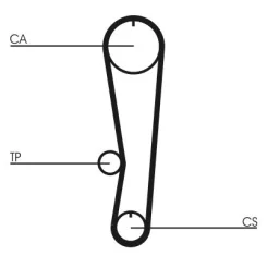 Fogasszíj - CONTINENTAL CTAM (CT895)