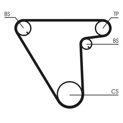 Fogasszíj - CONTINENTAL CTAM (CT833)