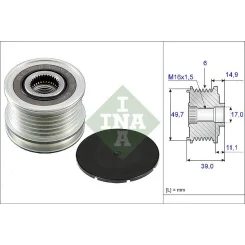 Generátor Szabadonfutó - Schaeffler INA (535005010)