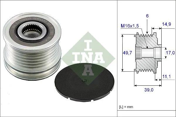 Generátor Szabadonfutó - Schaeffler INA (535005010)
