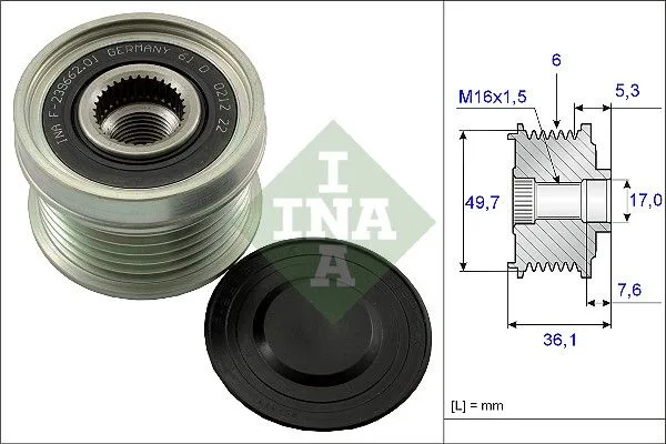 Generátor Szabadonfutó - Schaeffler INA (535013410)