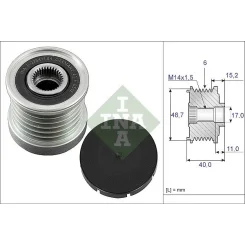 Generátor Szabadonfutó - Schaeffler INA (535003810)
