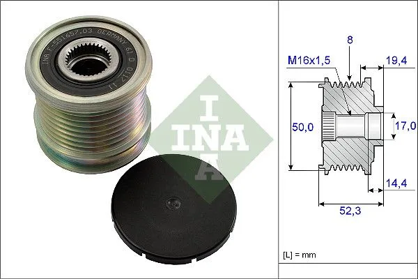 Generátor Szabadonfutó - Schaeffler INA (535011110)