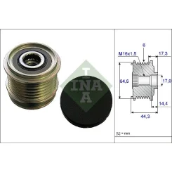 Generátor Szabadonfutó - Schaeffler INA (535013010)