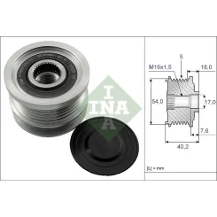 Generátor Szabadonfutó - Schaeffler INA (535014310)