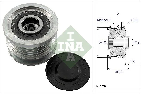 Generátor Szabadonfutó - Schaeffler INA (535014310)