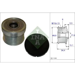 Generátor Szabadonfutó - Schaeffler INA (535018310)