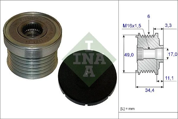 Generátor Szabadonfutó - Schaeffler INA (535018310)