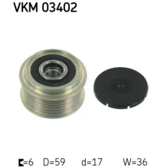 Generátor Szabadonfutó - SKF (VKM03402)