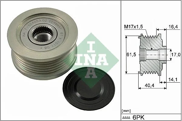 Generátor Szabadonfutó - Schaeffler INA (535011510)