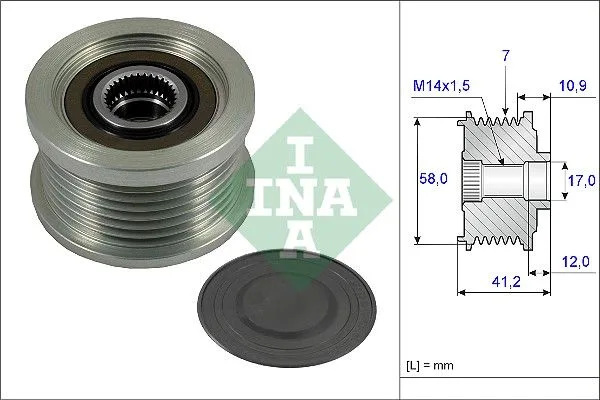Generátor Szabadonfutó - Schaeffler INA (535023210)