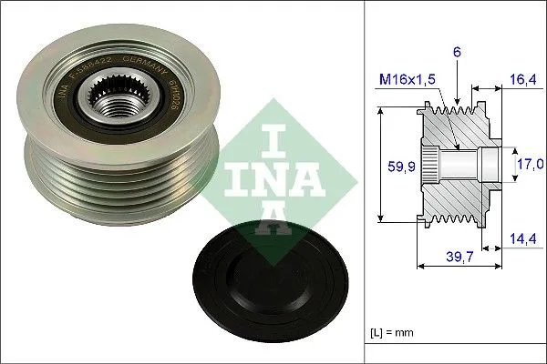 Generátor Szabadonfutó - Schaeffler INA (535024110)