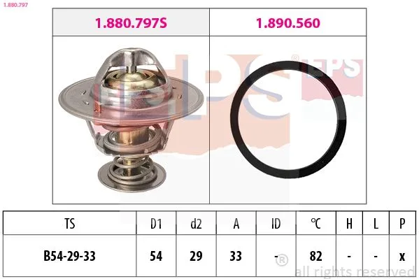Termosztát, Hűtőfolyadék - EPS (1-880-797)