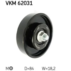 Feszítőgörgő, Hosszbordás Szíj - SKF (VKM62031)