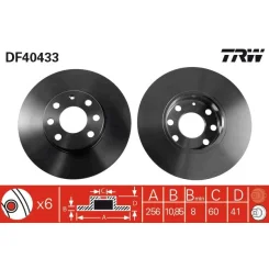 Féktárcsa - TRW (DF4043)