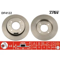 Féktárcsa - TRW (DF4122)