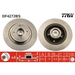 Féktárcsa - TRW (DF4272BS)