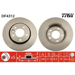 Féktárcsa - TRW (DF4312)