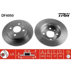 Féktárcsa - TRW (DF4050)