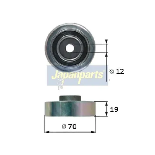 Szíjtárcsa/Vezetőgörgő, Hosszbordás Szíj - JAPANPARTS (RP-815)