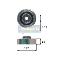 Szíjtárcsa/Vezetőgörgő, Hosszbordás Szíj - JAPANPARTS (RP-815)