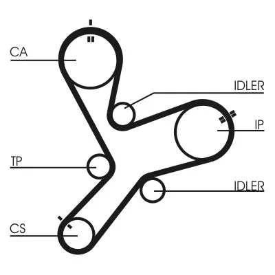 Fogasszíj - CONTINENTAL CTAM (CT1152)
