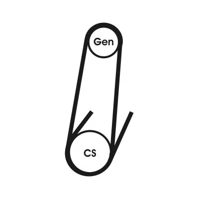 Hosszbordás Szíj - CONTINENTAL CTAM (4PK611ELAST)