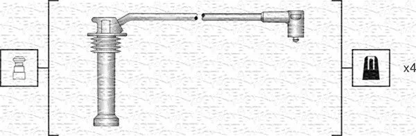 Gyújtókábel Készlet - MAGNETI MARELLI (MSK1142)