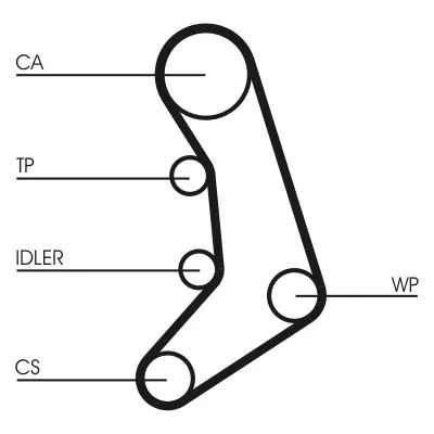 Fogasszíj - CONTINENTAL CTAM (CT758)