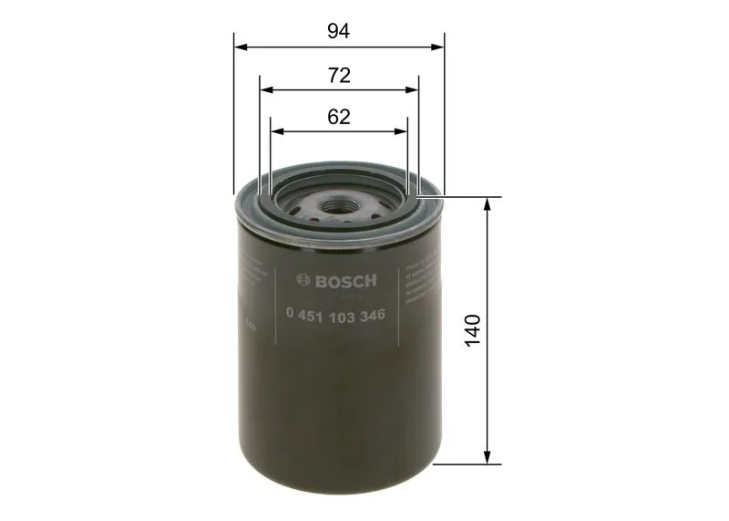 Olajszűrő - BOSCH (0451103346)