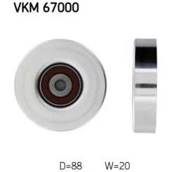 Szíjtárcsa/Vezetőgörgő, Hosszbordás Szíj - SKF (VKM67000)