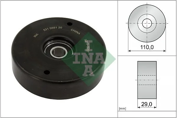 Feszítőgörgő, Hosszbordás Szíj - Schaeffler INA (531055120)