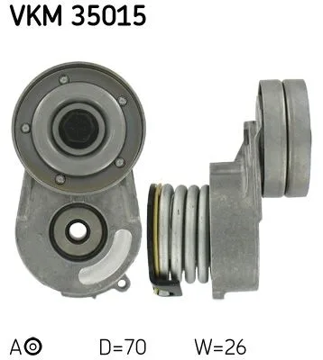 Feszítőgörgő, Hosszbordás Szíj - SKF (VKM35015)