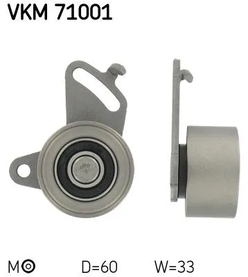 Feszítő, Fogasszíj - SKF (VKM71001)