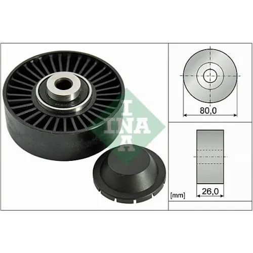 Szíjtárcsa/Vezetőgörgő, Hosszbordás Szíj - Schaeffler INA (532037020)