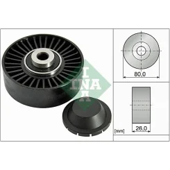 Szíjtárcsa/Vezetőgörgő, Hosszbordás Szíj - Schaeffler INA (532037020)