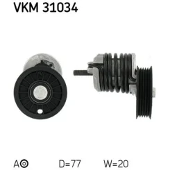 Feszítőgörgő, Hosszbordás Szíj - SKF (VKM31034)