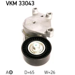 Feszítőgörgő, Hosszbordás Szíj - SKF (VKM33043)