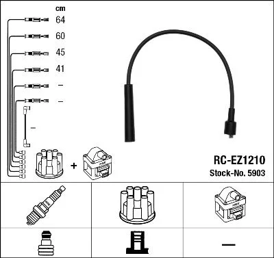 Gyújtókábel Készlet - NGK (RC-EZ1210)